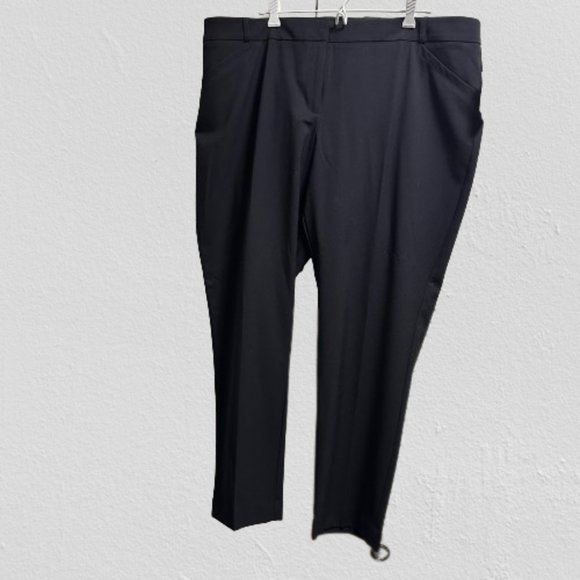 NEW Classic Black Straight Leg Dress Pants Reitmans 20P - Picture 3 of 12